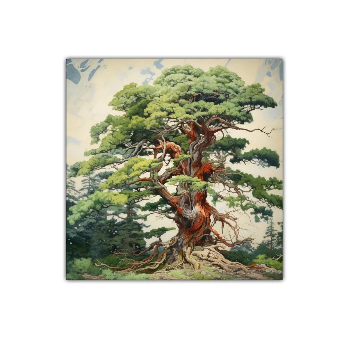 Majestuoso árbol con ramas retorcidas y follaje verde — imagen principal