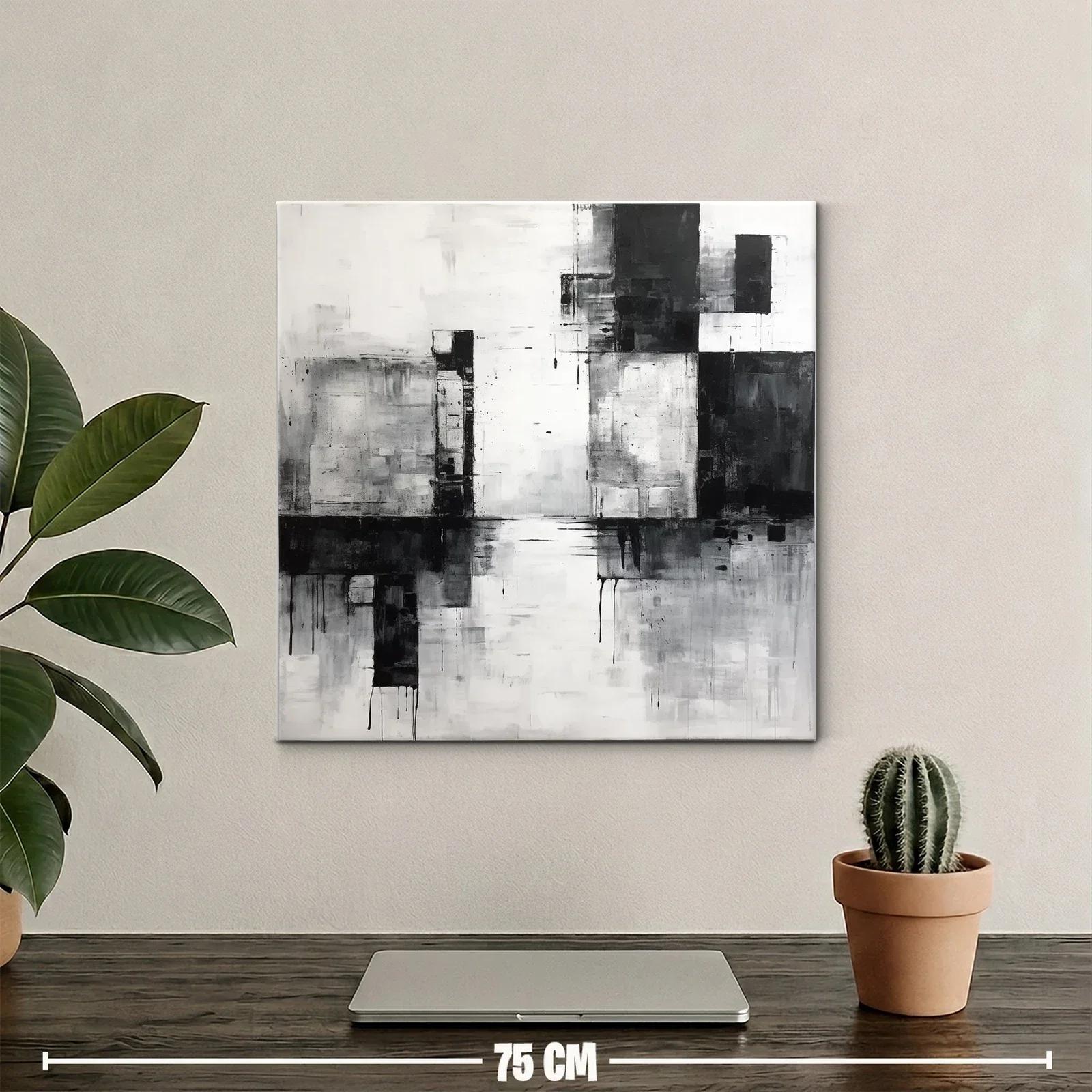 Composición abstracta en escala de gris y negro — miniatura 2