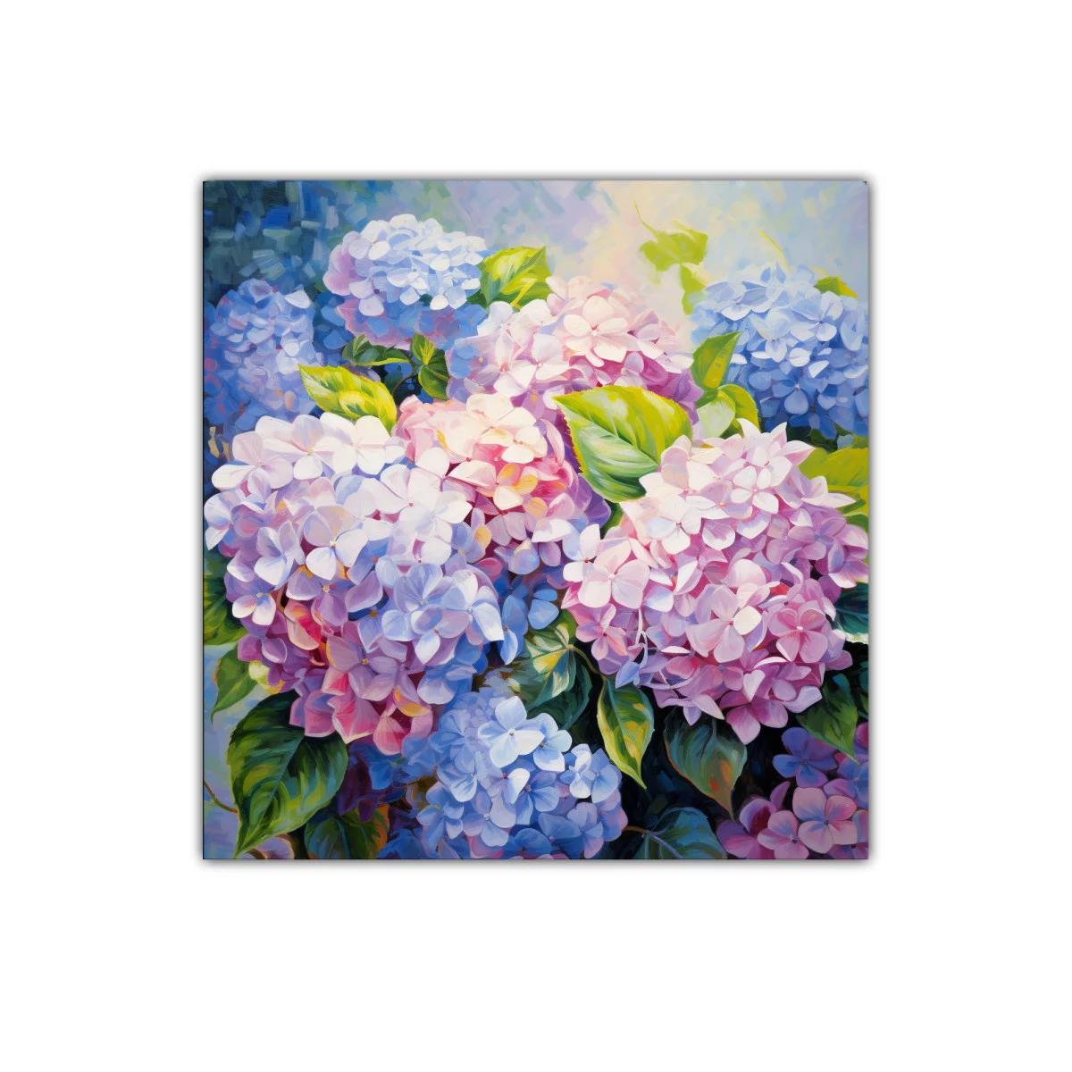 Colorido ramo de hortensias en tonos pastel — imagen principal