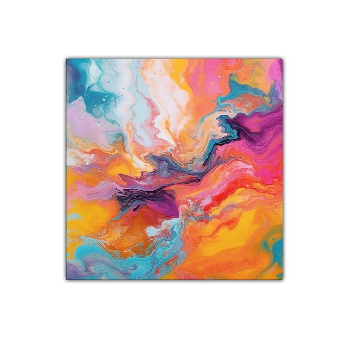 Explosión vibrante de colores en movimiento dinámico