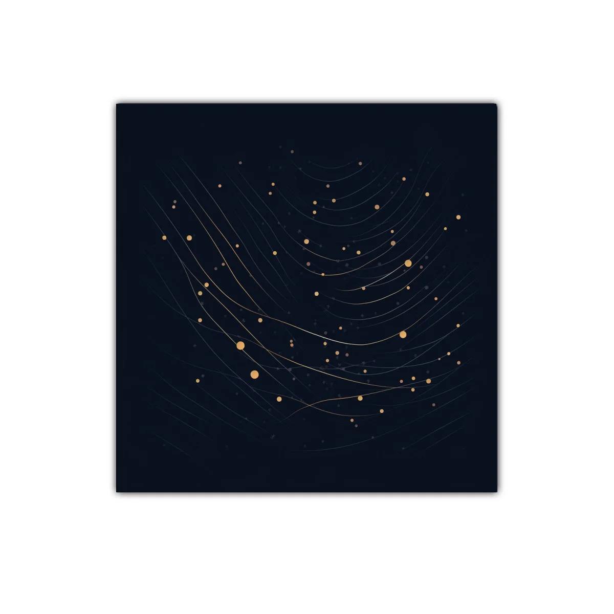 Composición abstracta de puntos dorados sobre fondo oscuro — imagen principal
