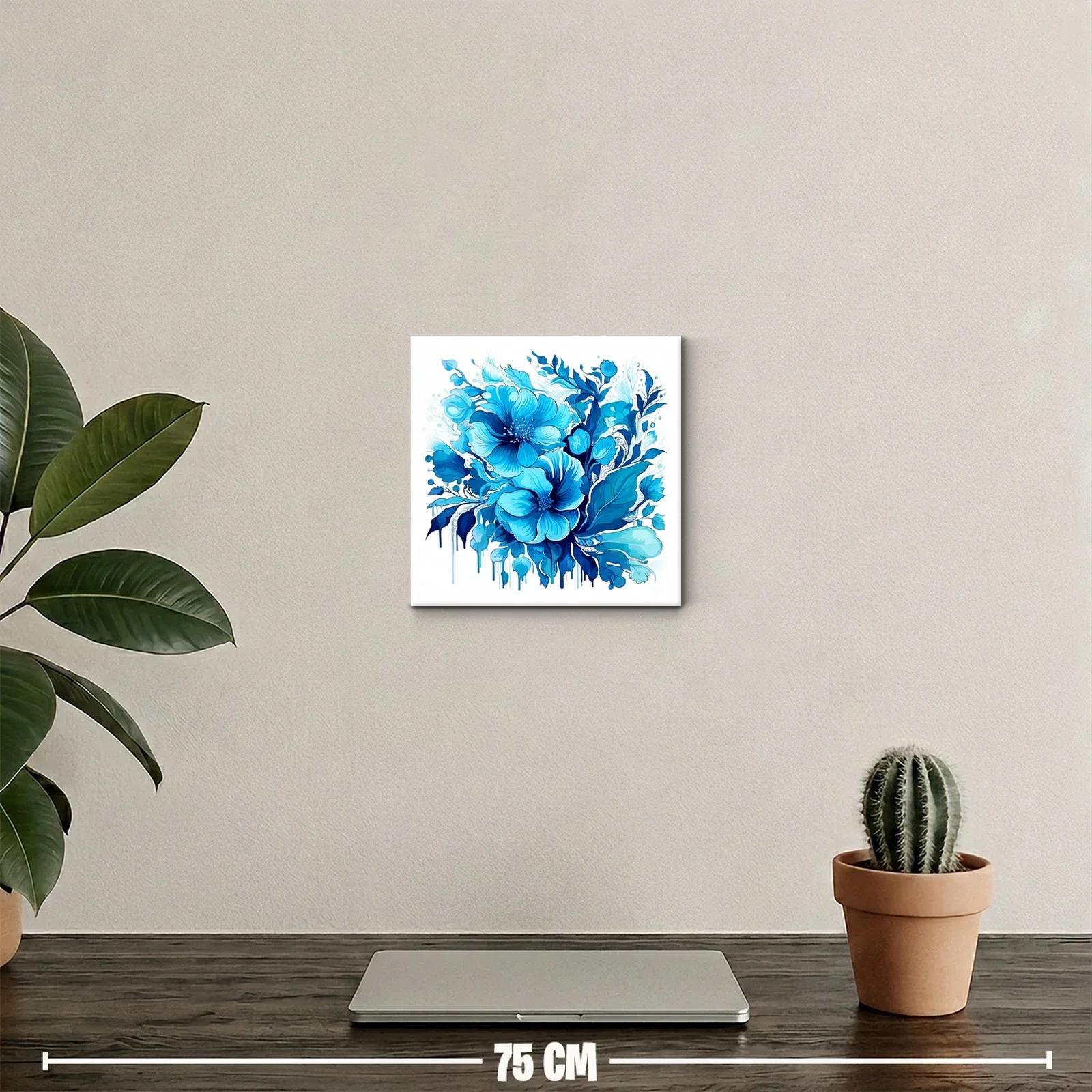 Flores azules en composición vibrante y elegante — miniatura 2