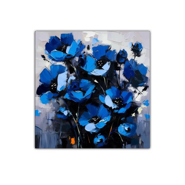 Ramo de flores azules vibrantes para decoración moderna