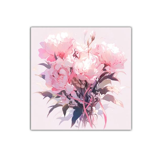 Elegancia floral con bouquet en tonos rosas suaves