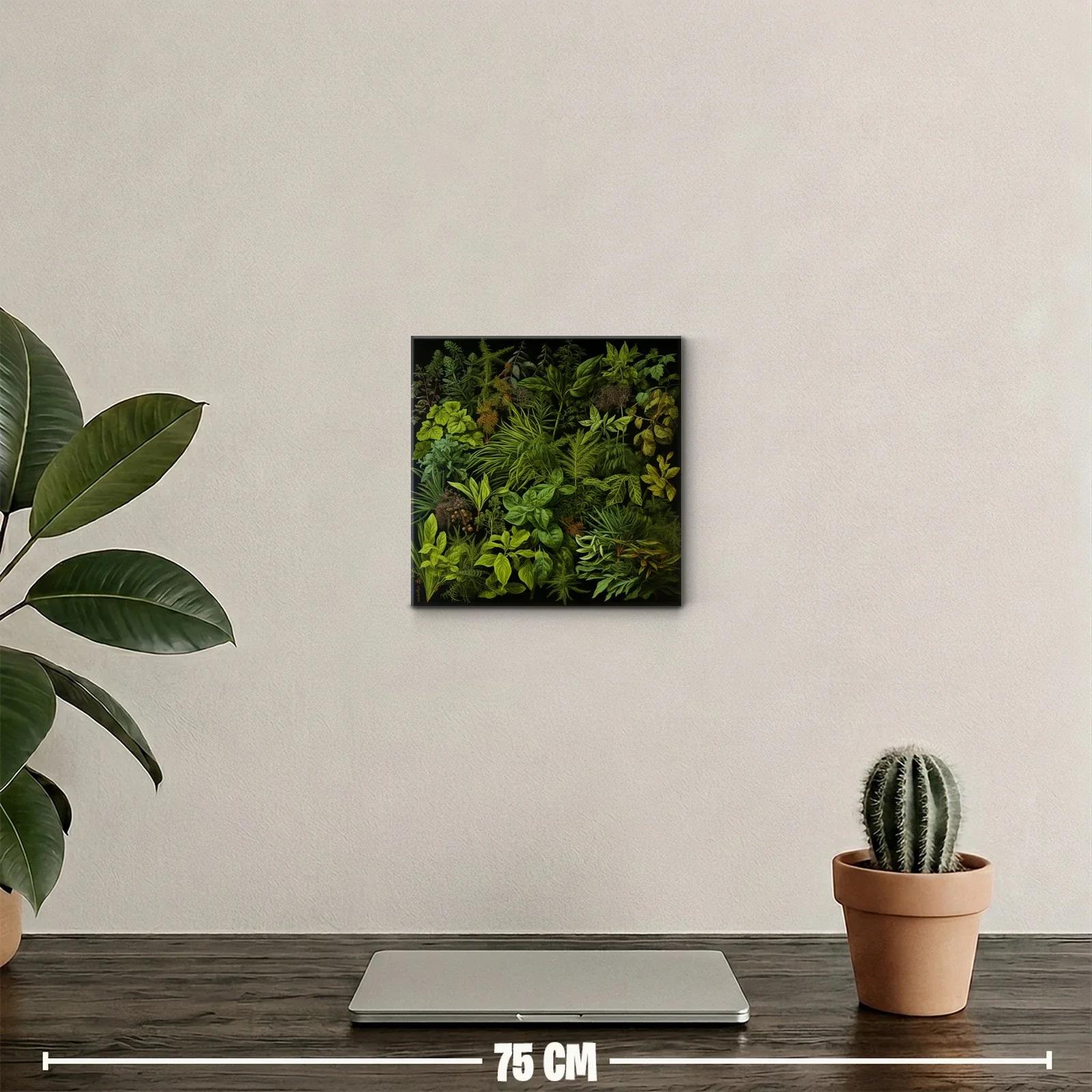 Naturaleza exuberante en tonos verdes vibrantes para decorar — miniatura 2
