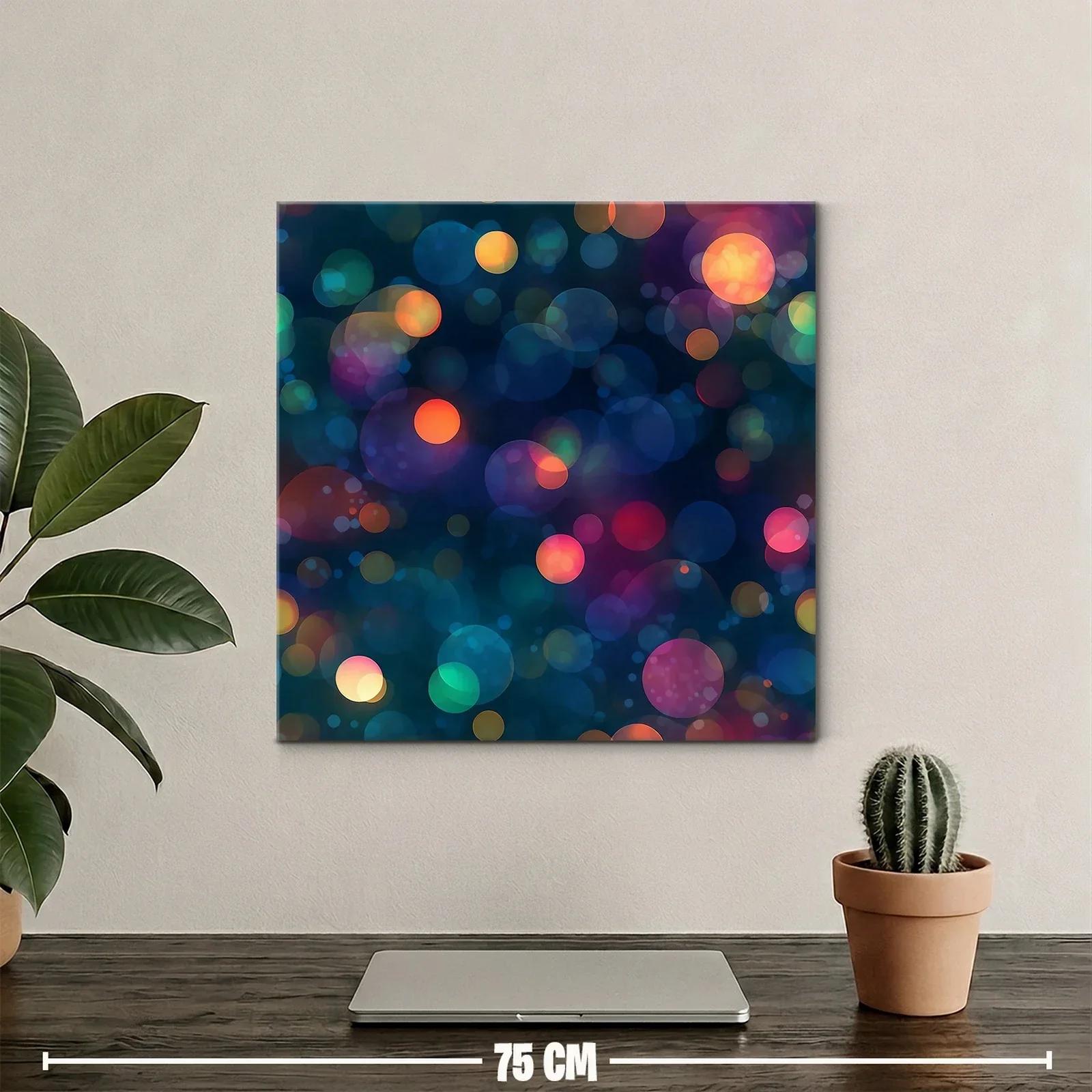 Composición abstracta de círculos luminosos en tonos vibrantes — miniatura 2