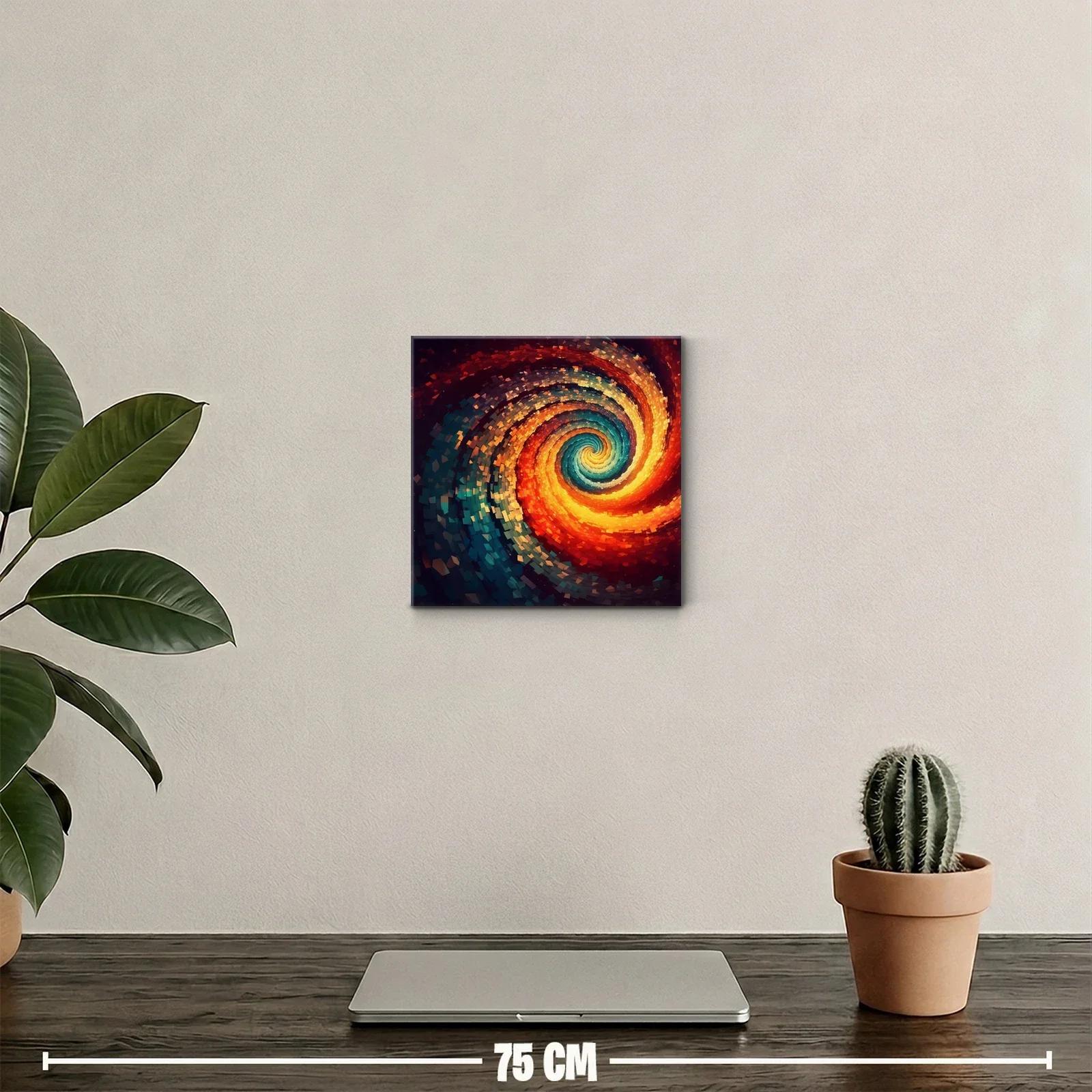 Remolino de colores vibrantes en espiral abstracta — miniatura 2