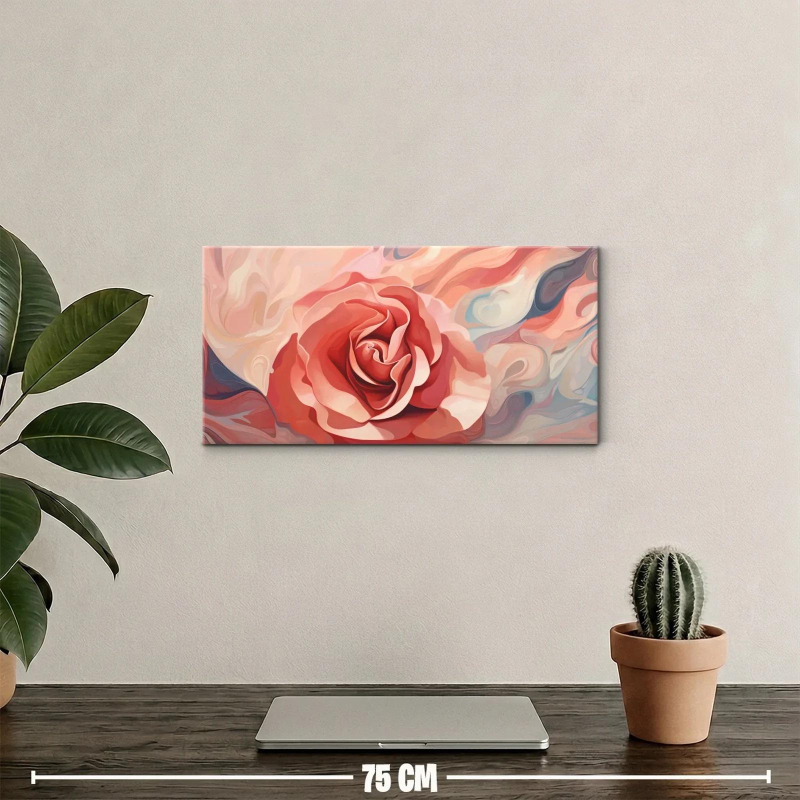Cuadro rosa rosada con remolinos de color — miniatura 2