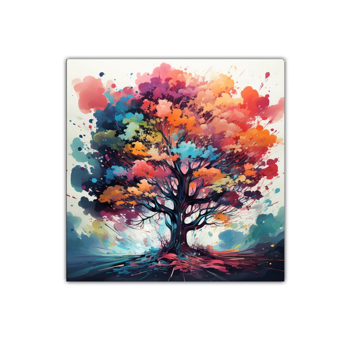 Árbol multicolor lleno de energía y vida para decorar espacios — imagen principal