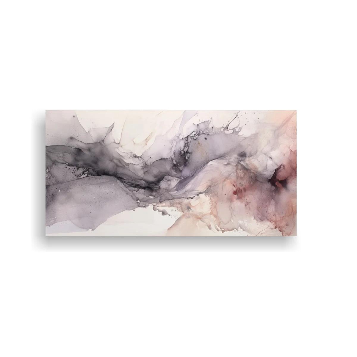 Cuadro mancha abstracta de tinta con ramificaciones finas — imagen principal