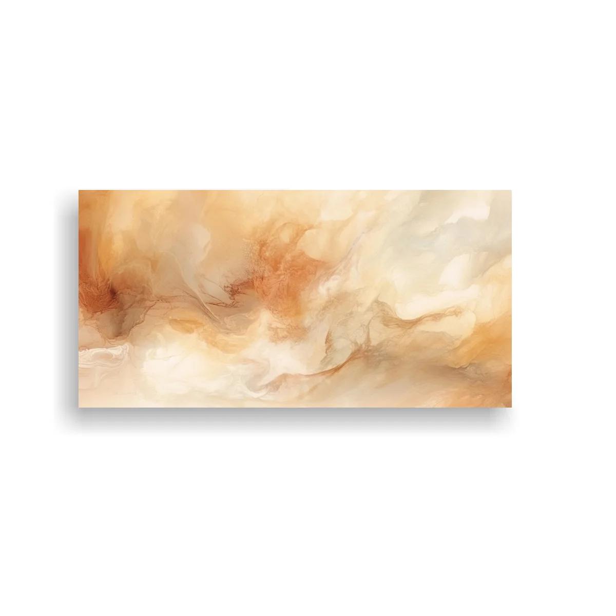 Cuadro nube de humo beige y coral — imagen principal