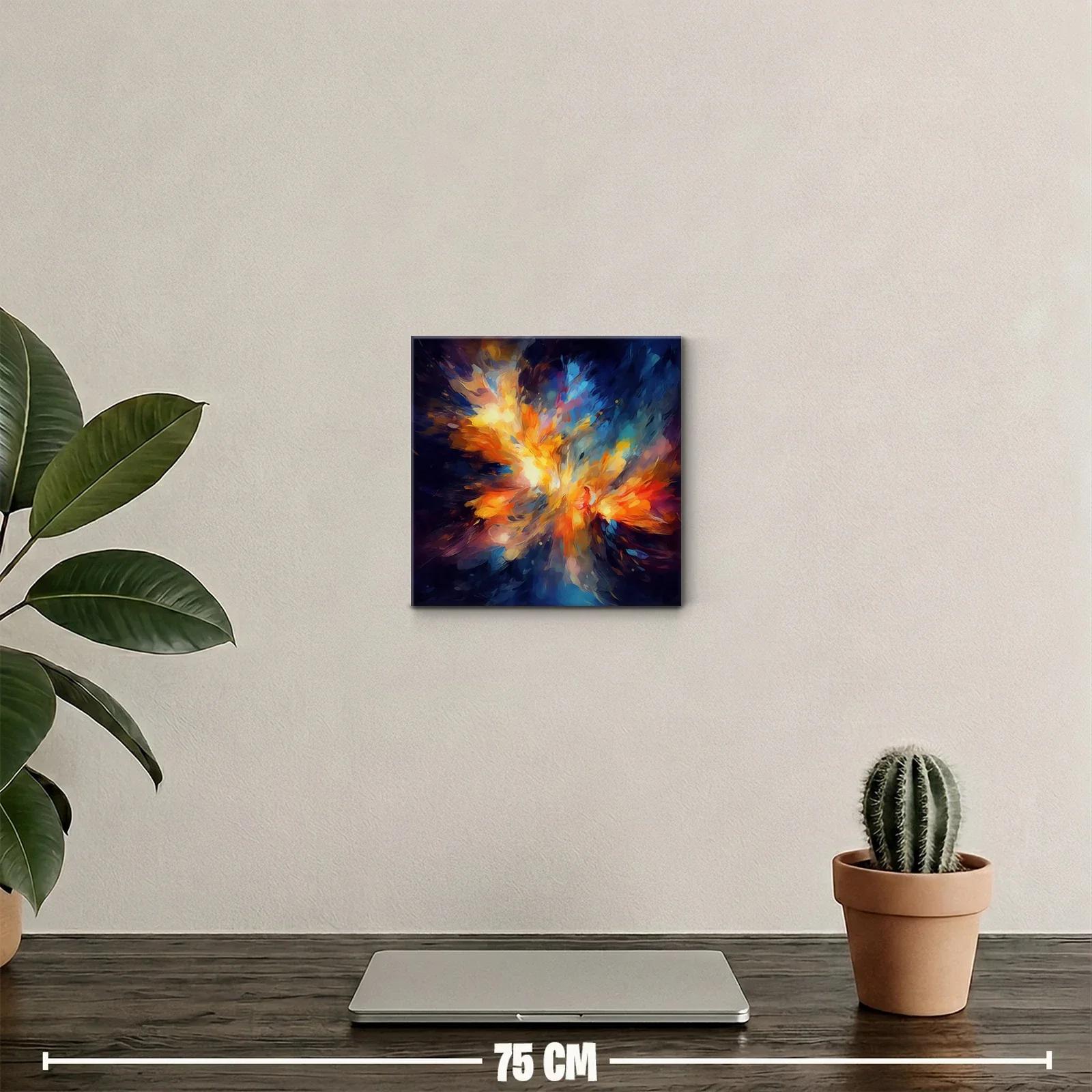 Explosión de color vibrante con tonos cálidos y fríos — miniatura 2