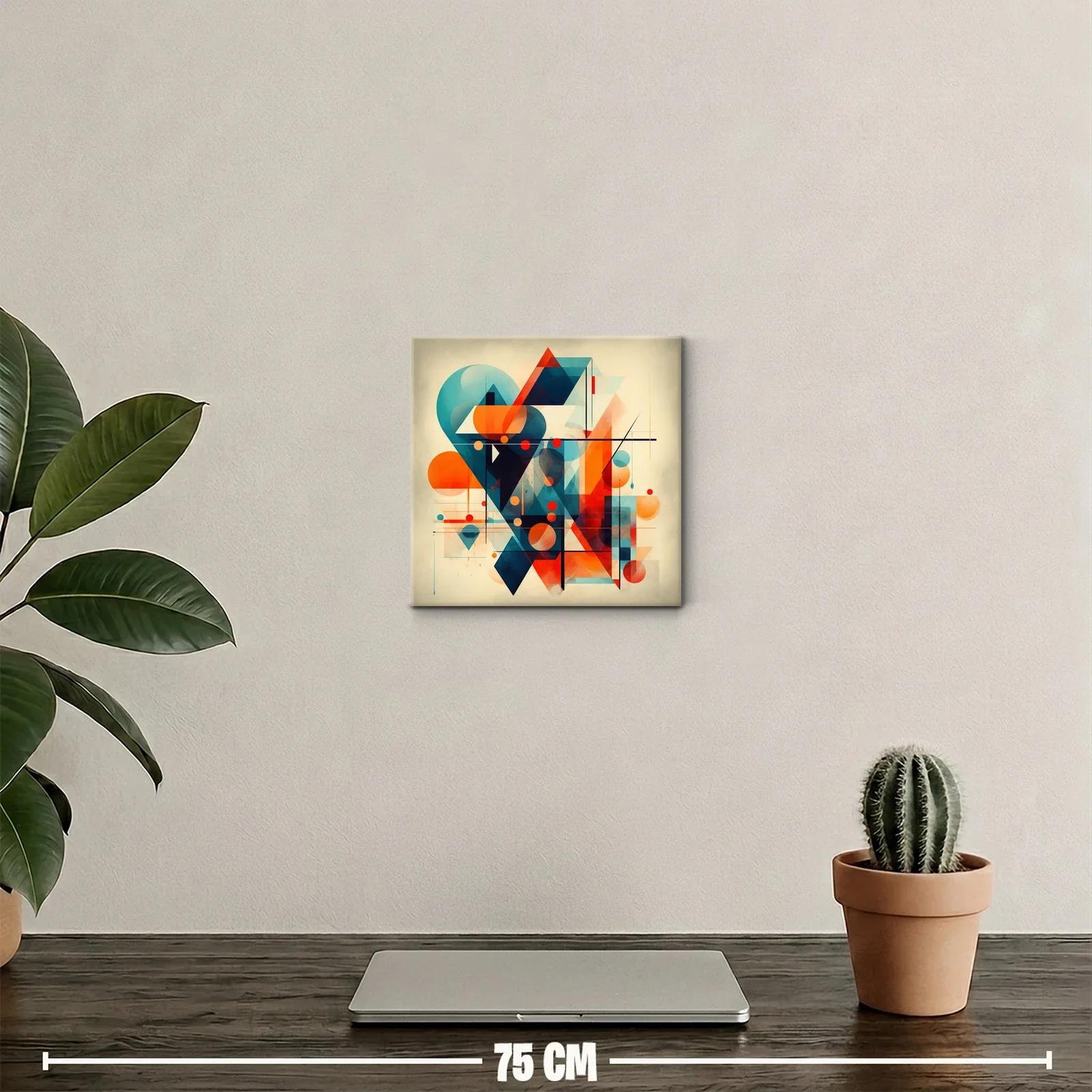 Composición abstracta con formas geométricas en vibrantes colores — miniatura 2