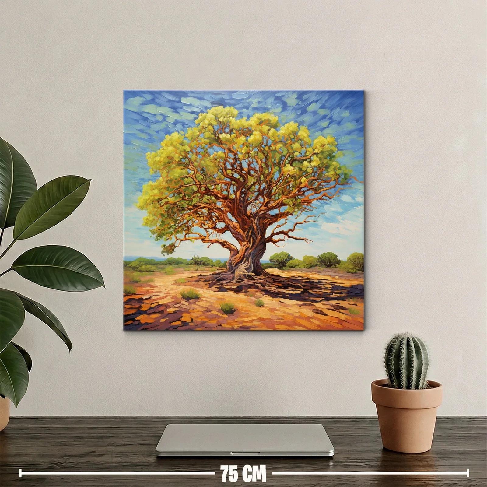 Árbol majestuoso bajo cielo azul en paisaje soleado — miniatura 2