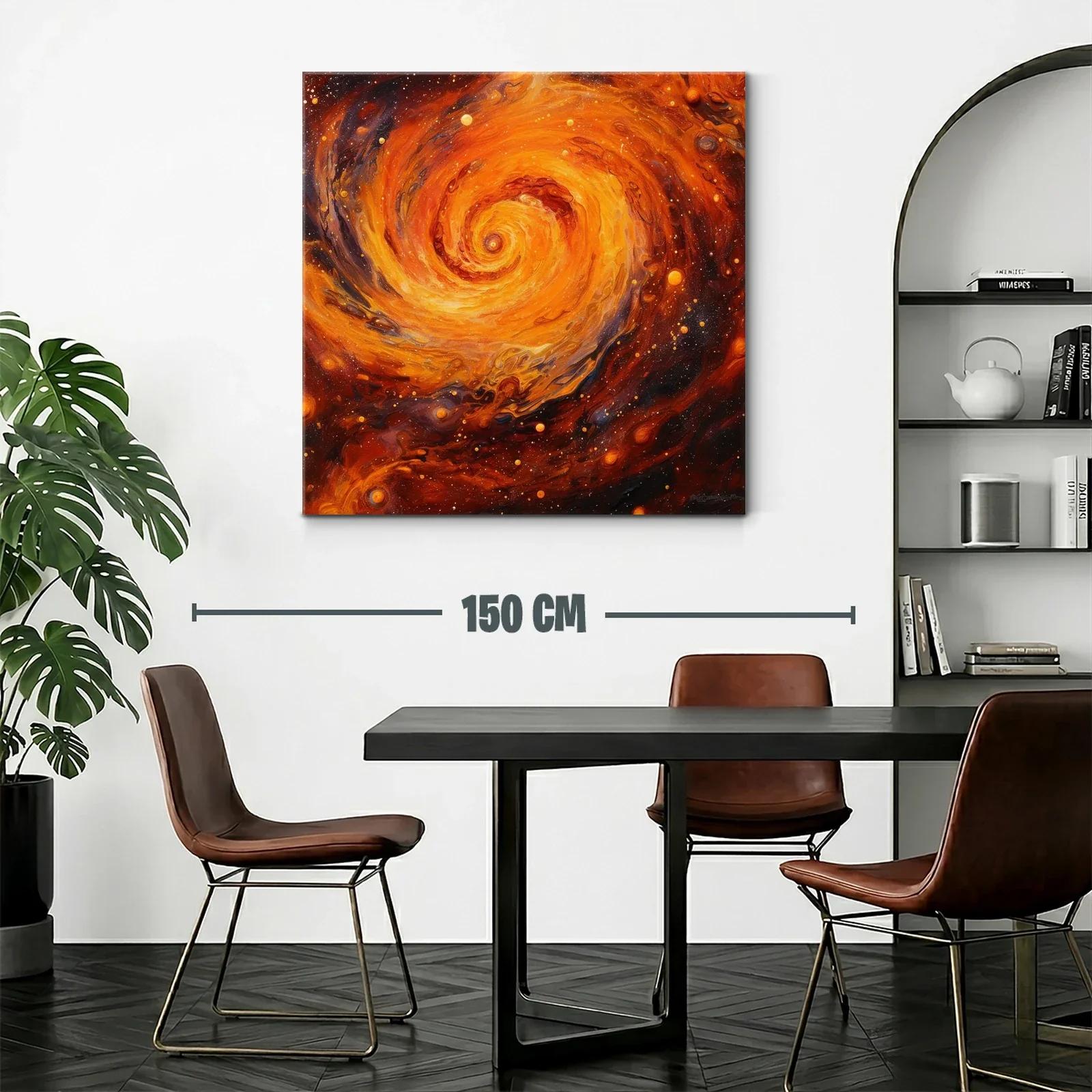 Espiral Cósmico en Tonos Cálidos y Vibrantes — miniatura 2
