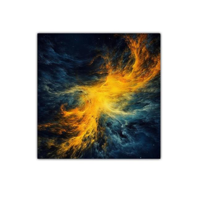 Explosión Cósmica de Luz y Color Vibrante