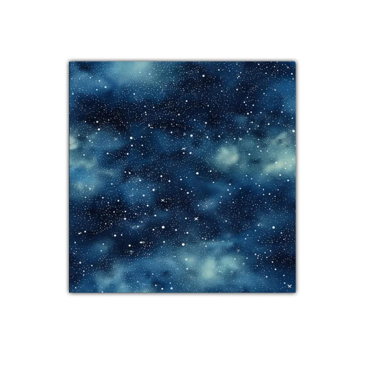 Cuadro abstracto con cielo estrellado en tonos azules — imagen principal