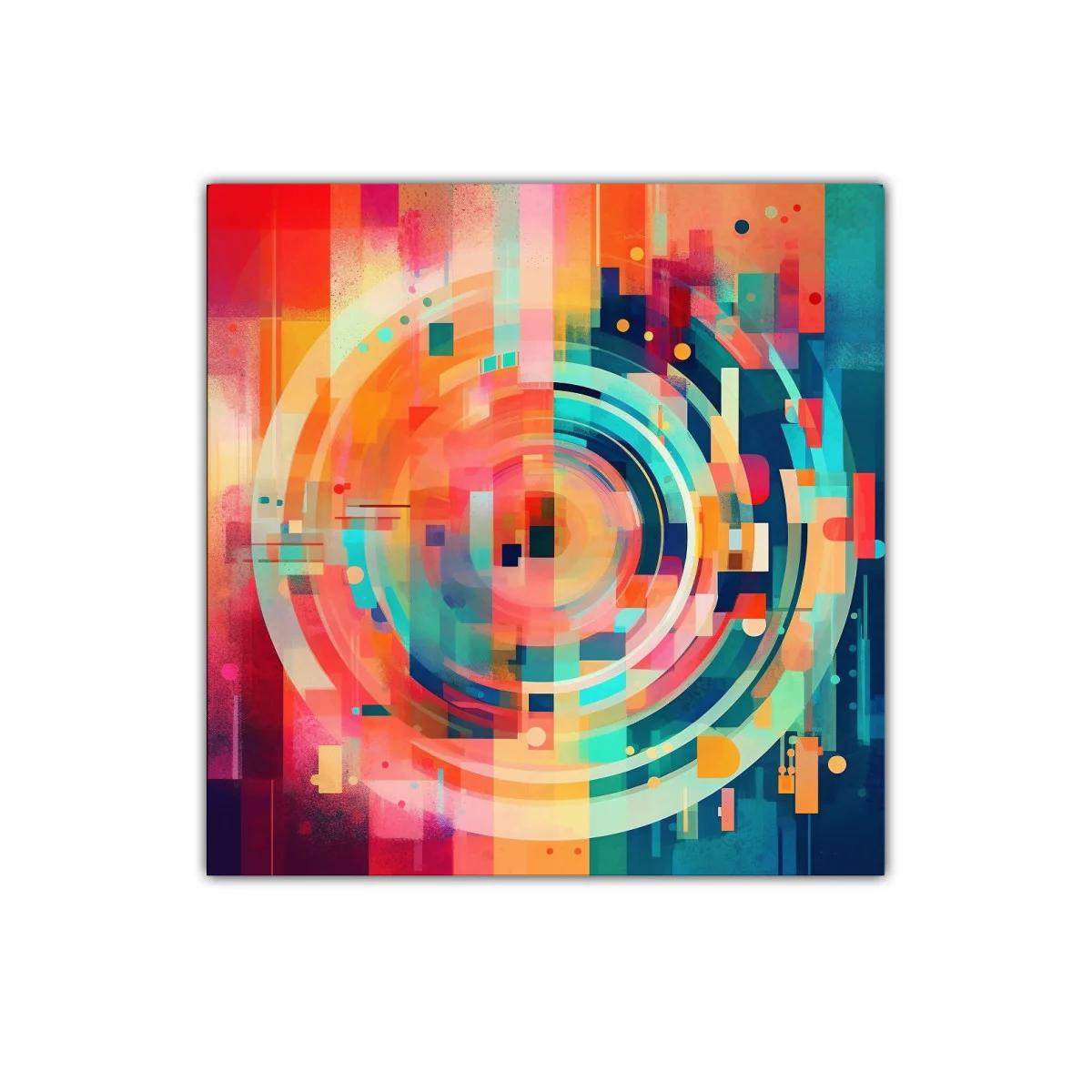 Cuadro decorativo con diseño abstracto y colores vibrantes