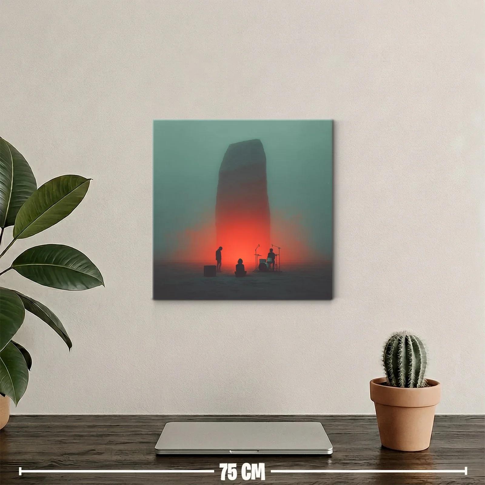 Cuadro moderno con escena en atmósfera misteriosa y luz intensa — miniatura 2