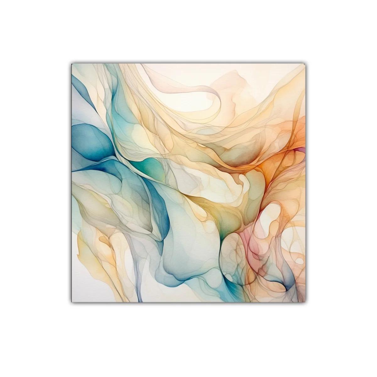 Flujo de colores abstractos en tonos suaves y cálidos