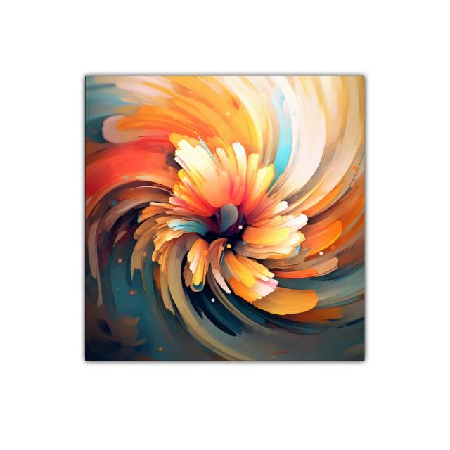 Explosión de color y energía en espiral vibrante