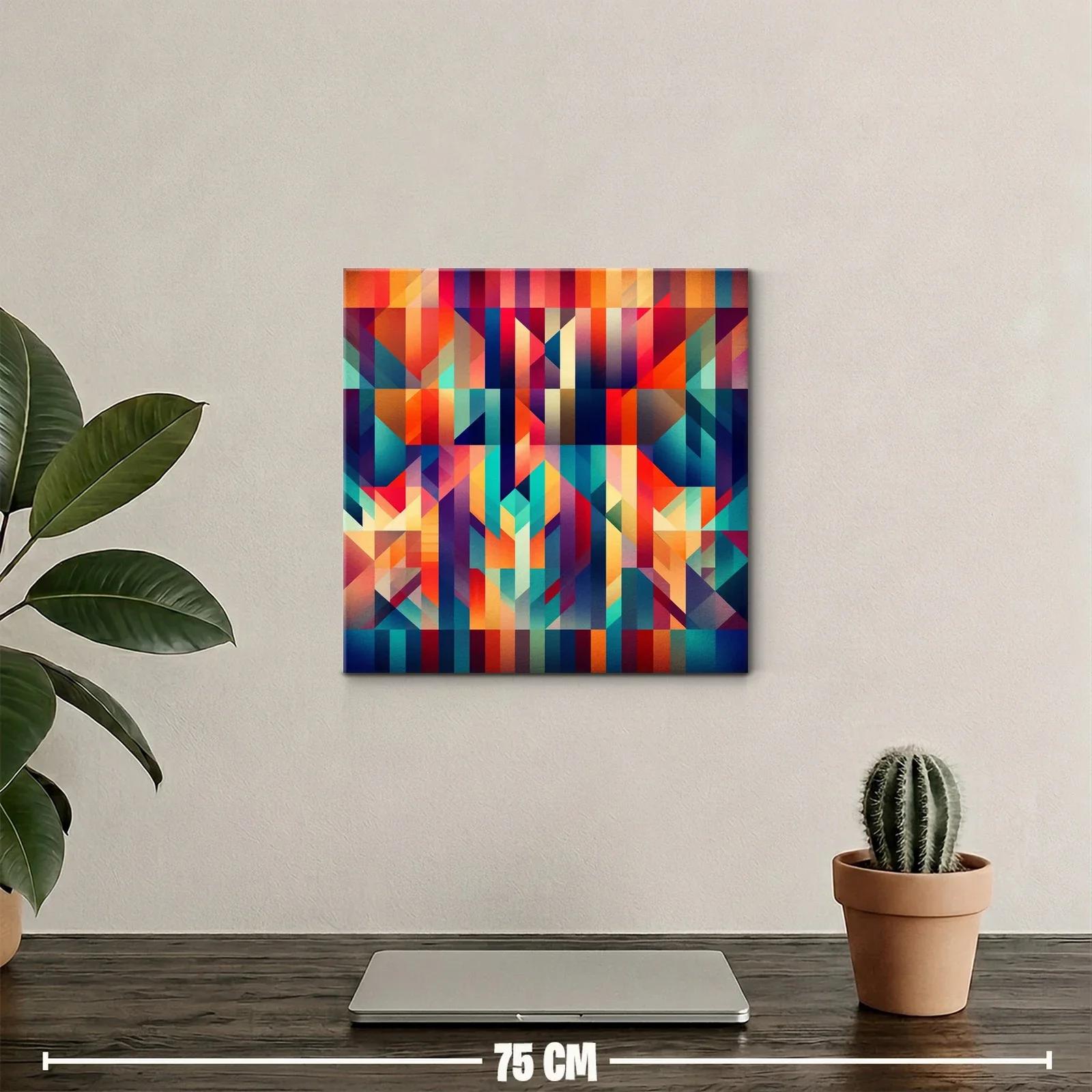 Composición geométrica con vibrantes tonos otoñales — miniatura 2