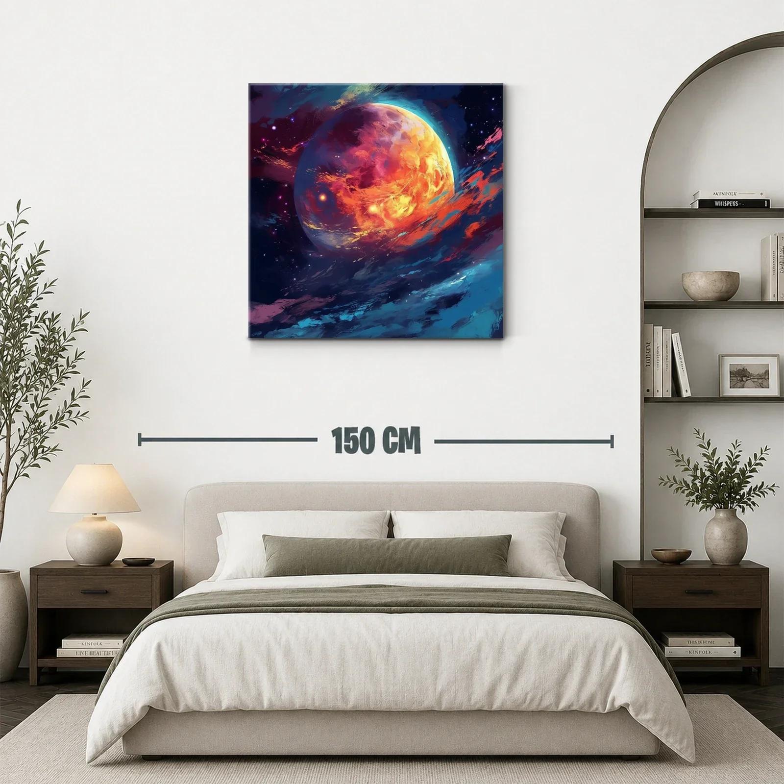 Inspirador planeta en vibrantes tonos cálidos y fríos — miniatura 3