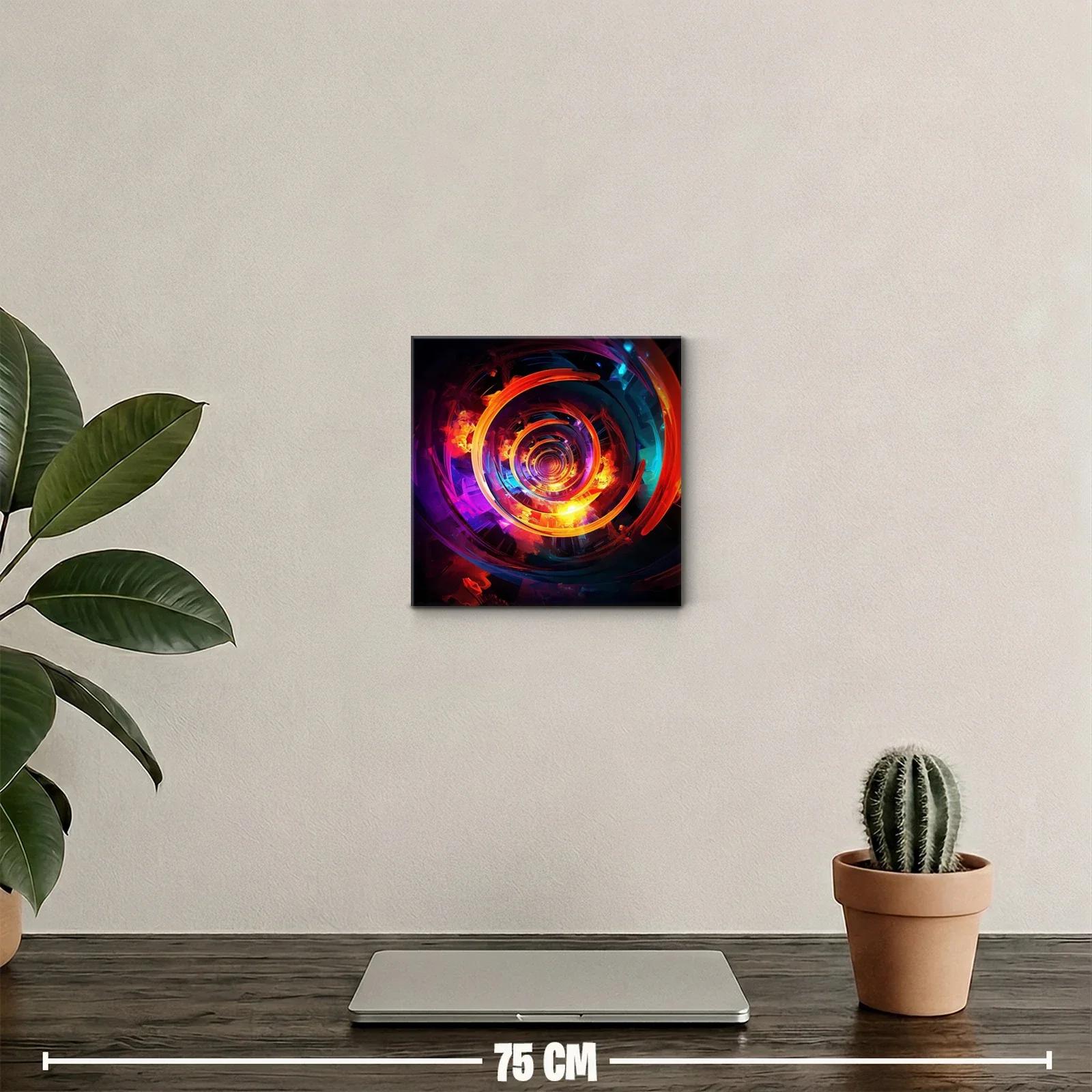 Espiral vibrante con contrastes intensos y reflejos luminosos — miniatura 2