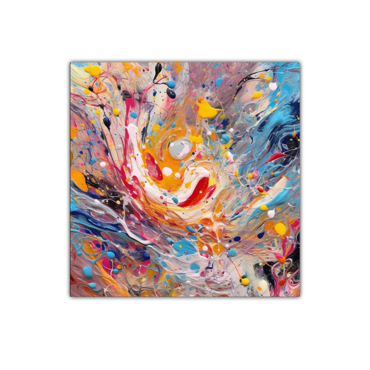 Explosión de color y energía en arte abstracto vibrante