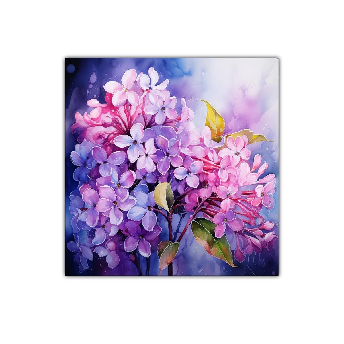 Delicado ramo de lilas en tonos violetas y rosas — imagen principal