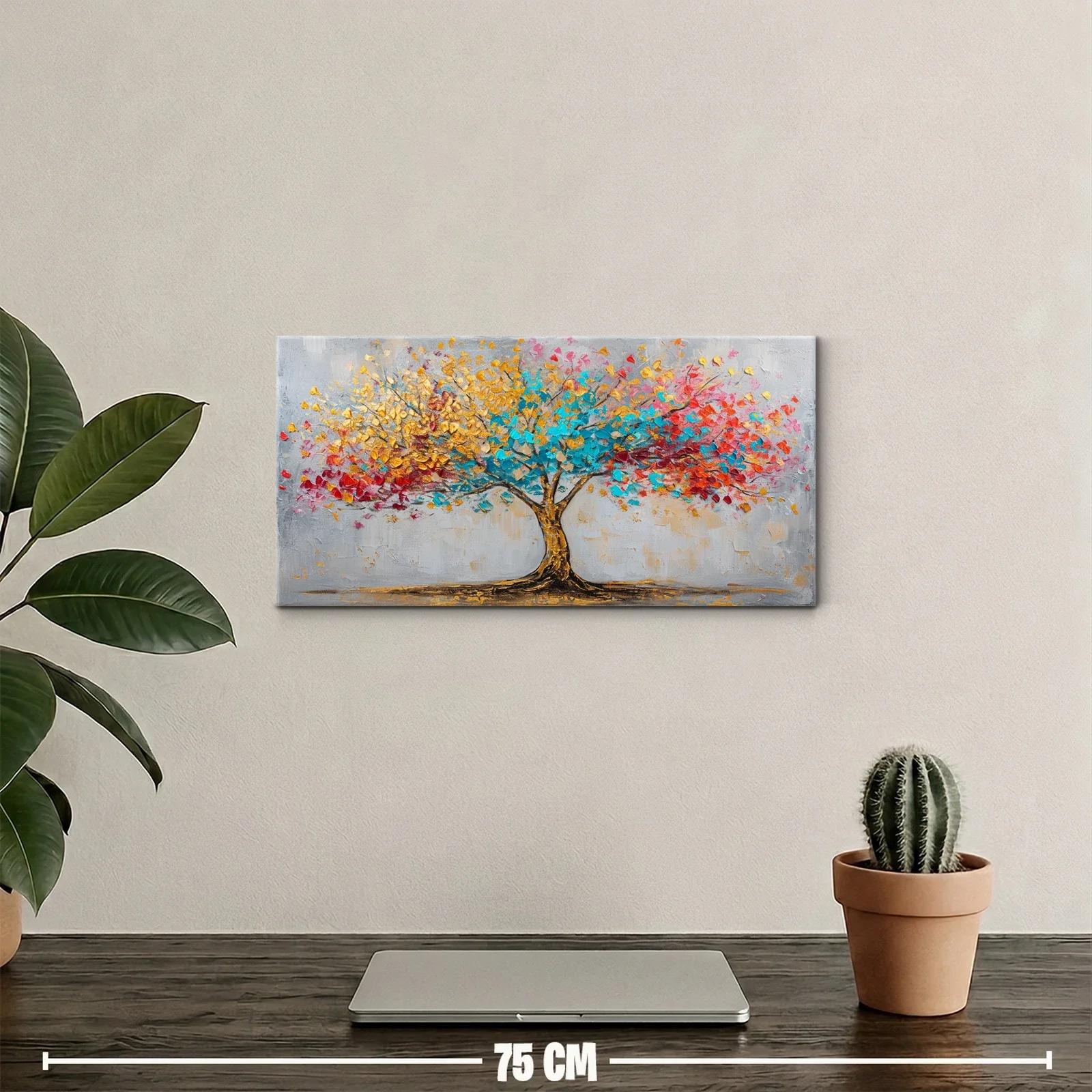 Cuadro Árbol de la Vida multicolor con salpicaduras — miniatura 2