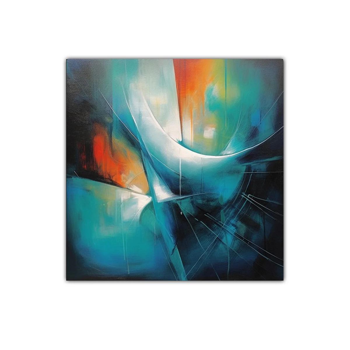 Composición abstracta en tonos vibrantes y contrastes dinámicos — imagen principal