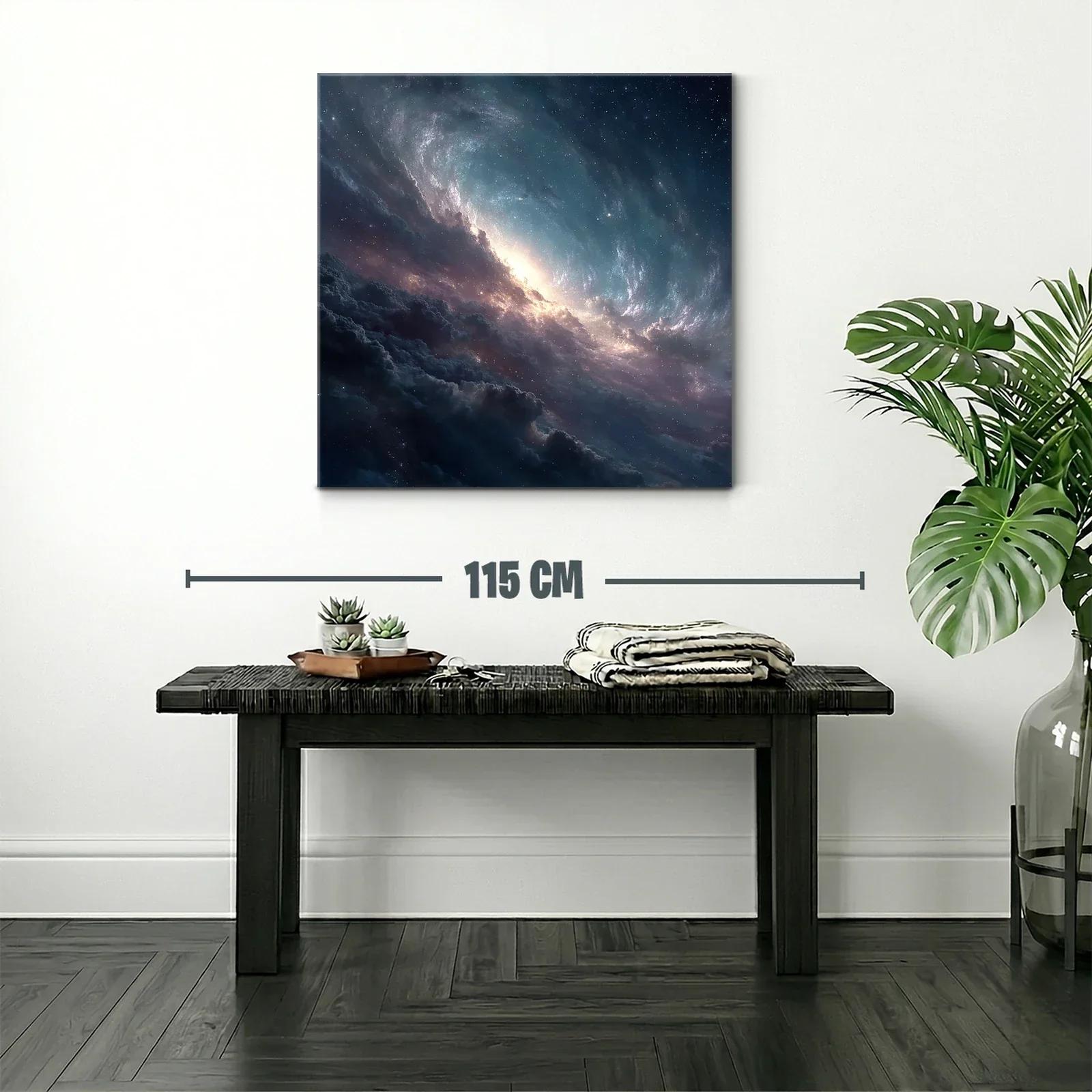 Cuadro Galaxia Espacial con Luminiscencia Cósmica — miniatura 2
