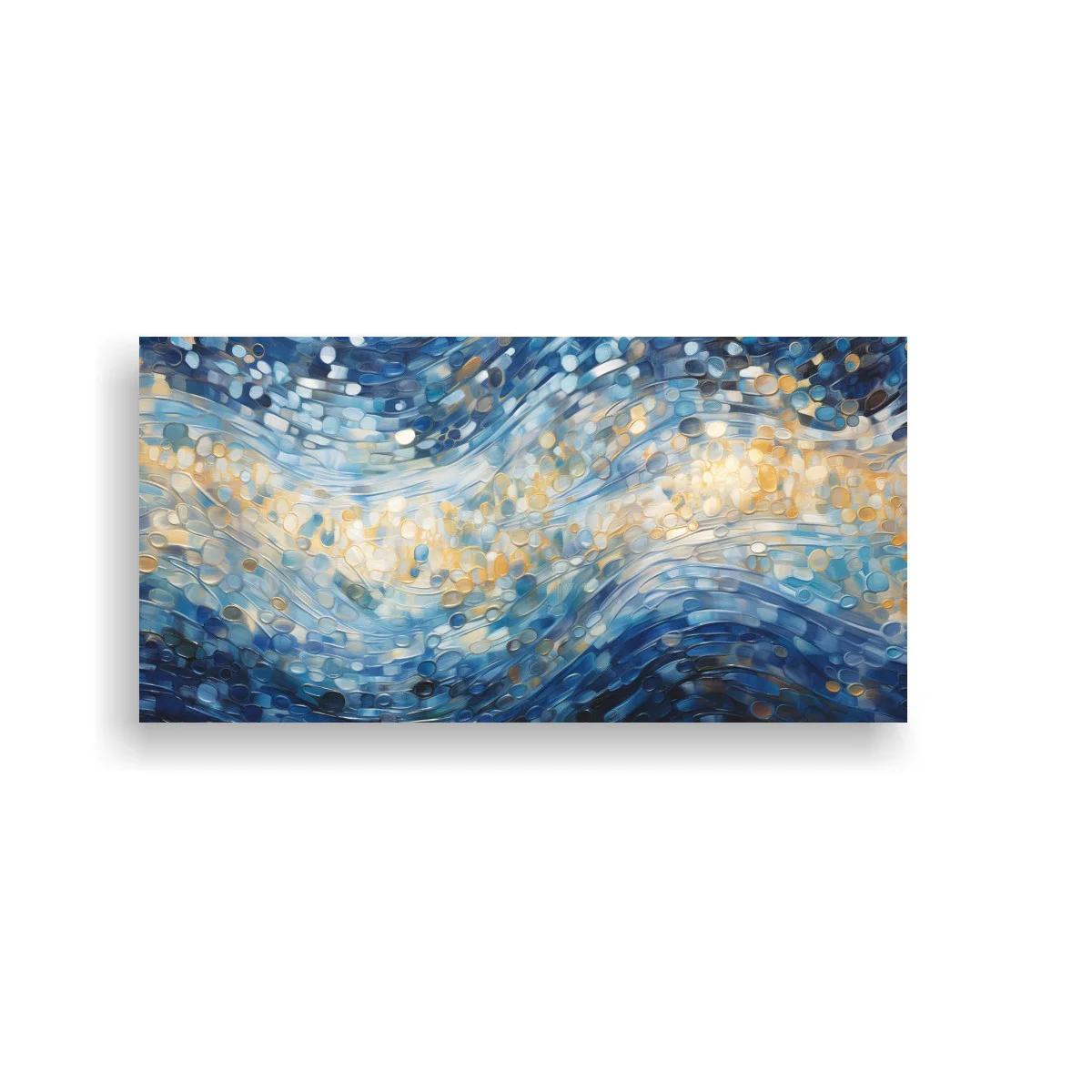 Cuadro ondas abstractas de luz con textura mosaico — imagen principal