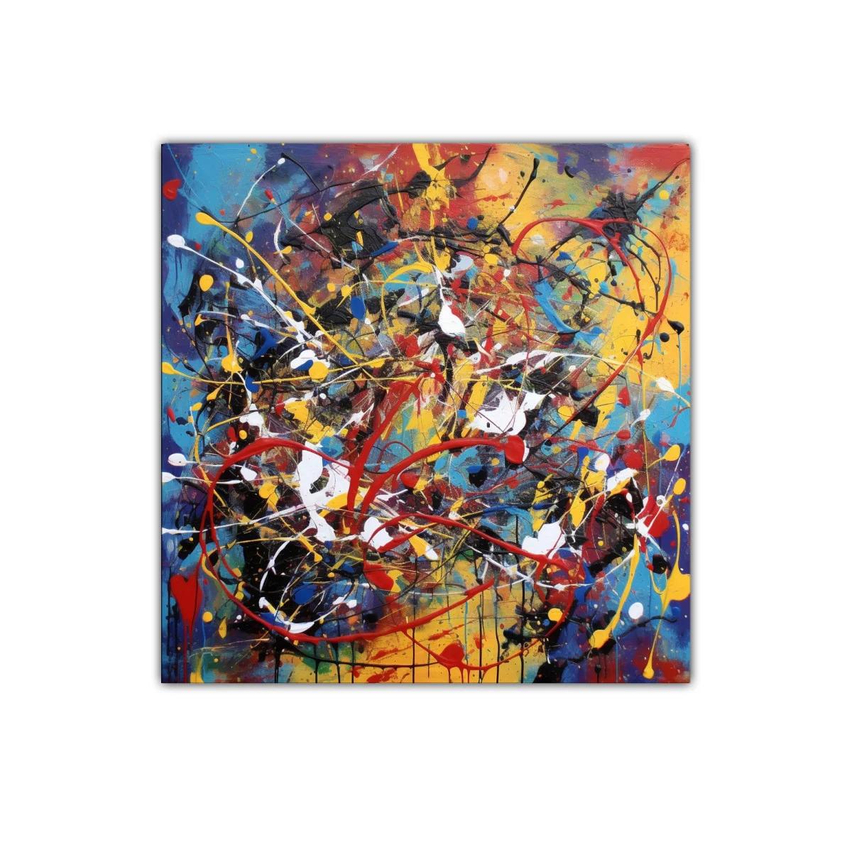 Explosión de colores con trazos enérgicos y vibrantes — imagen principal