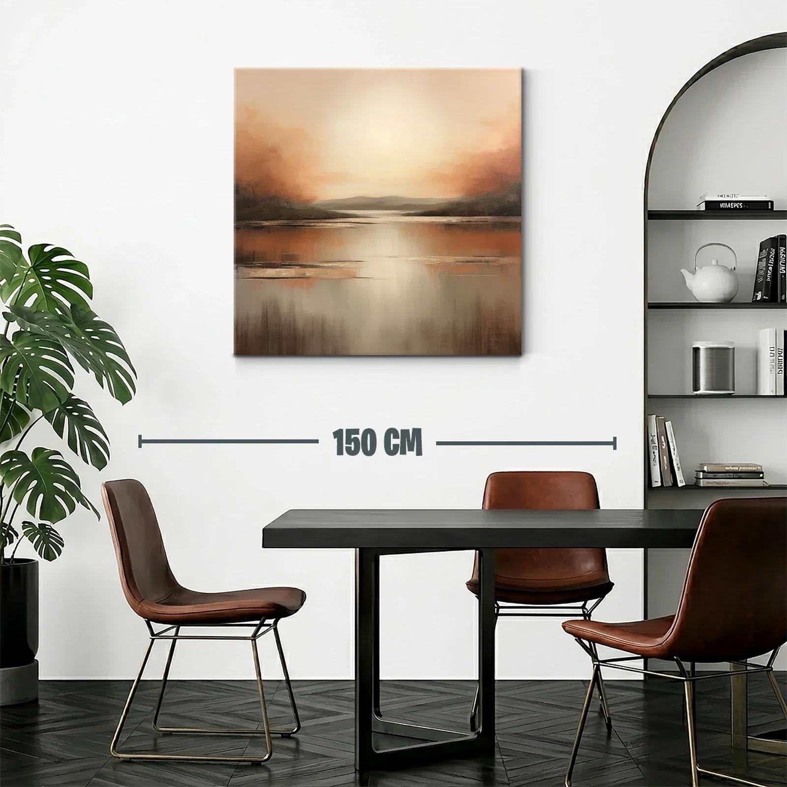 Paisaje sereno con tonos cálidos y luz suave — miniatura 2
