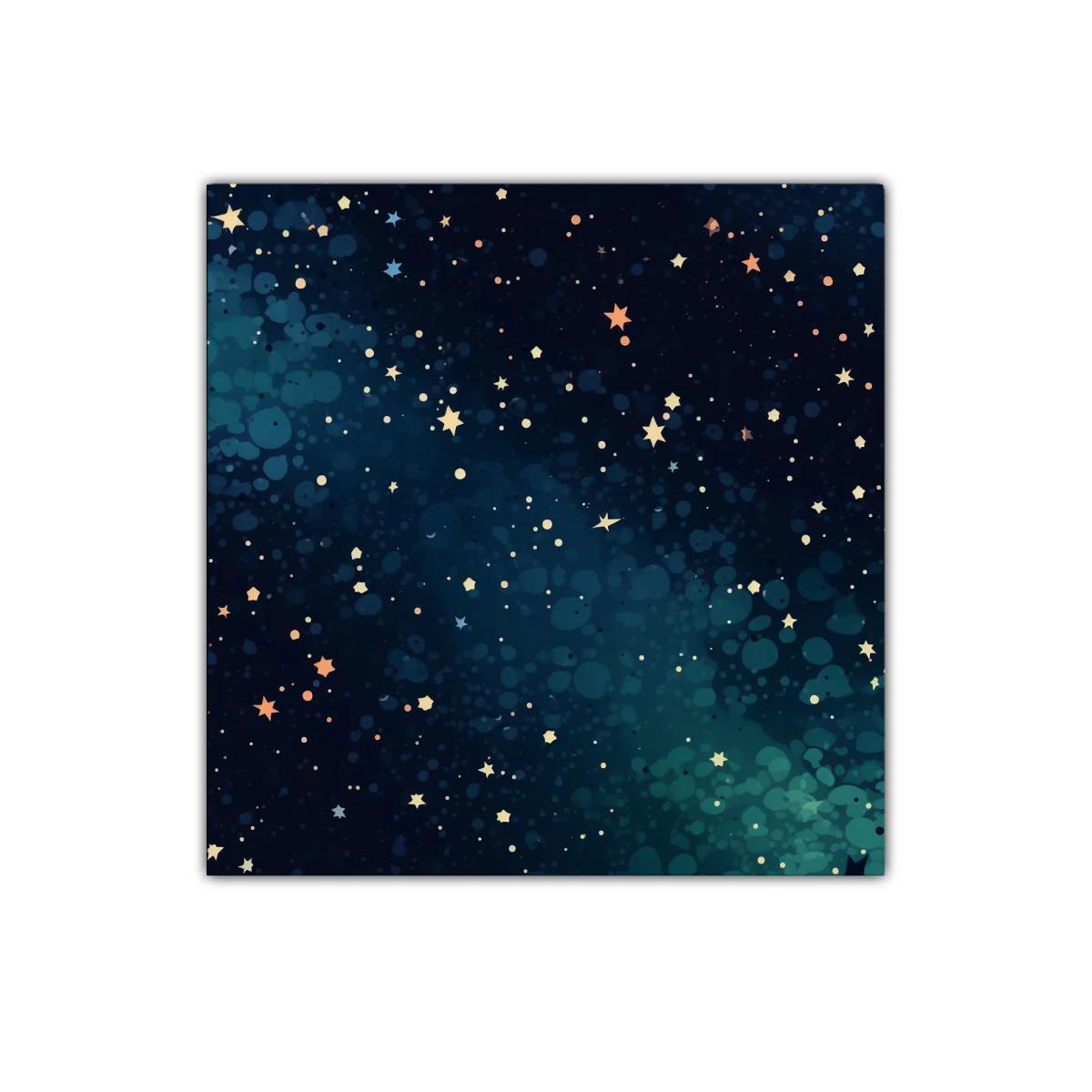 Cuadro Estrellas Brillantes en Fondo Azul Profundo — imagen principal