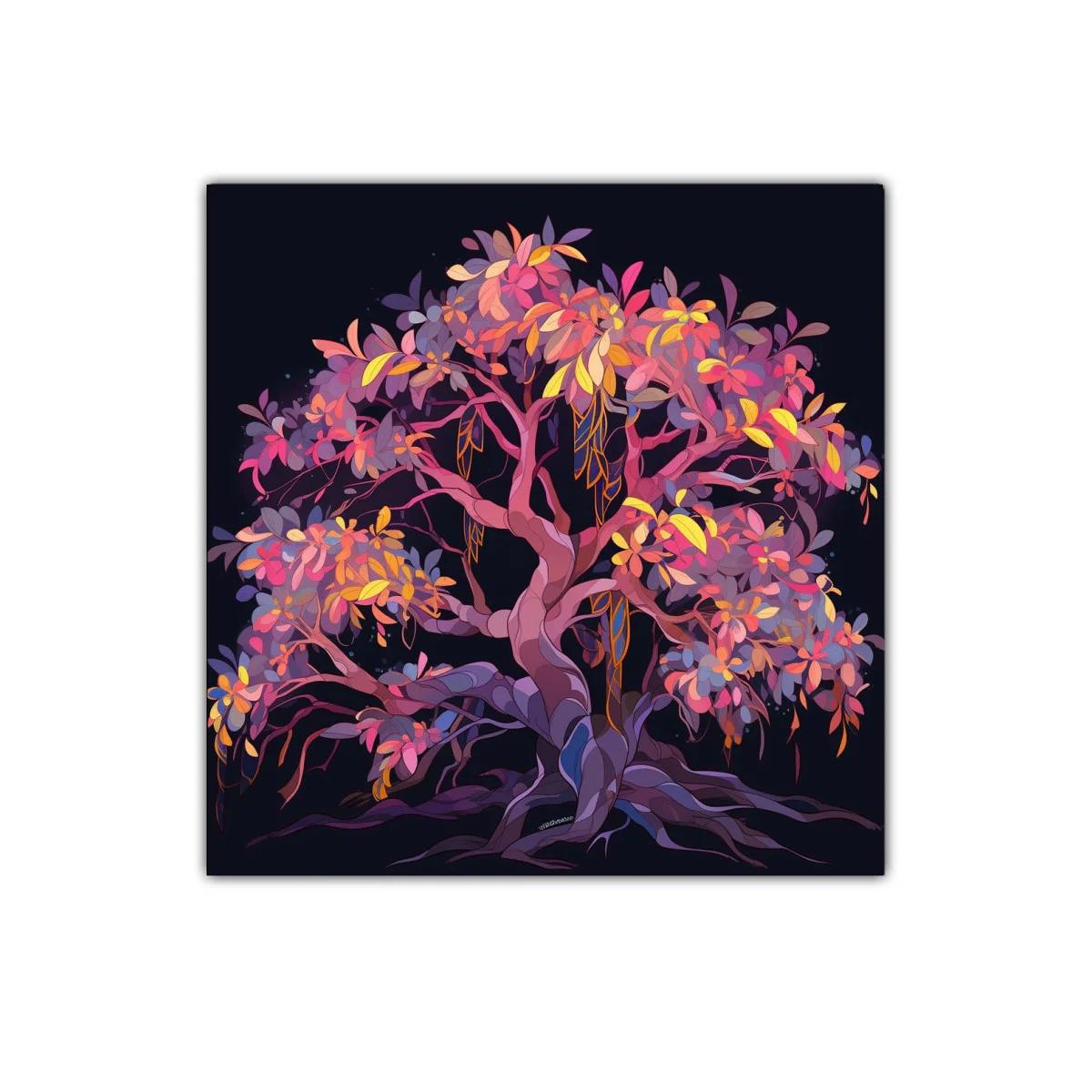 Árbol colorido con tonos cálidos y vibrantes — imagen principal