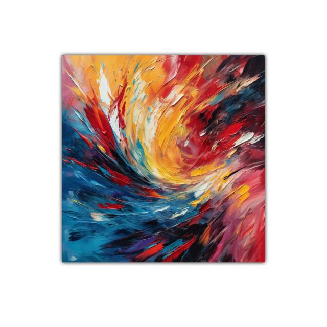 Explosión dinámica de colores vibrantes en movimiento