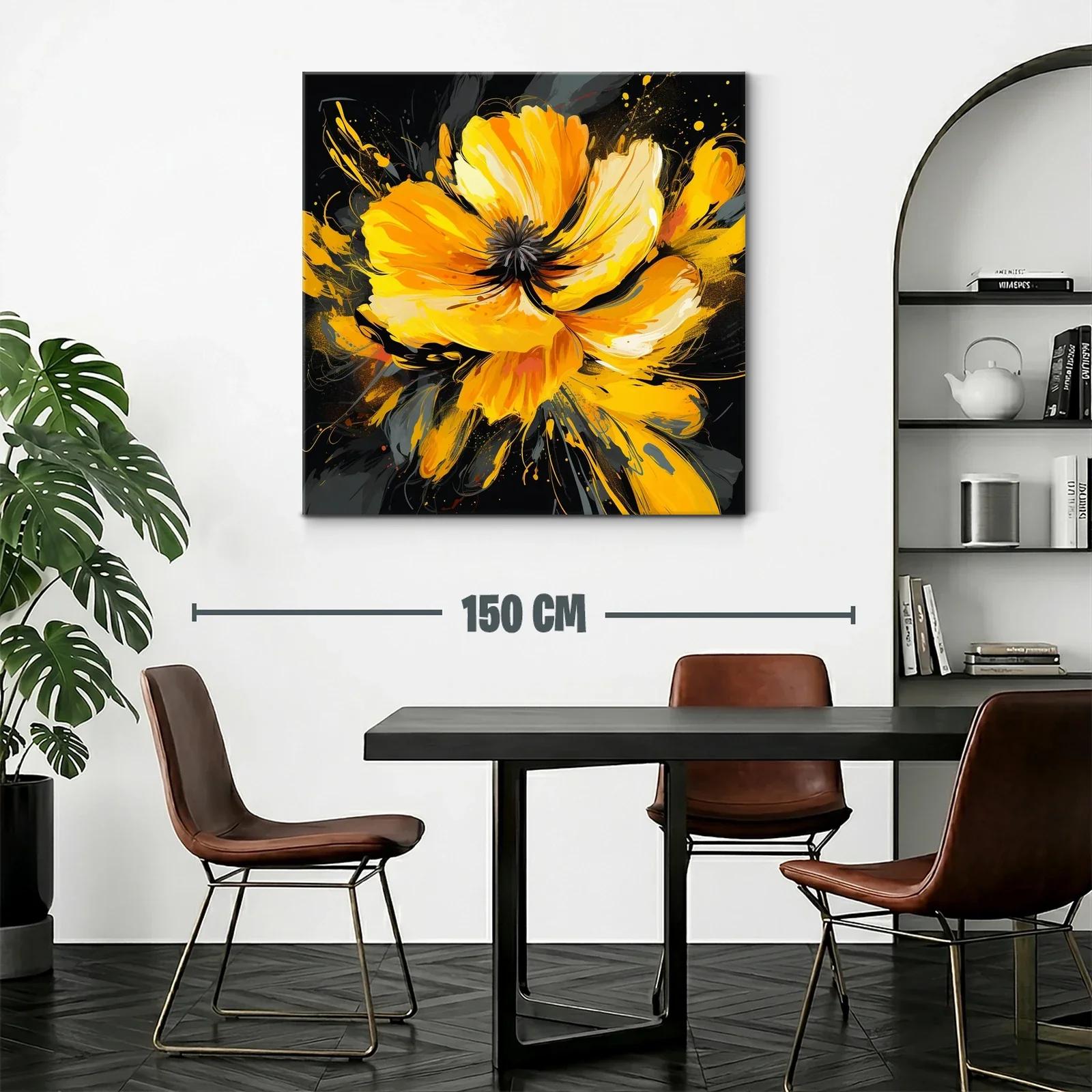 Impacto floral en tonos vibrantes naranja y amarillo — miniatura 2