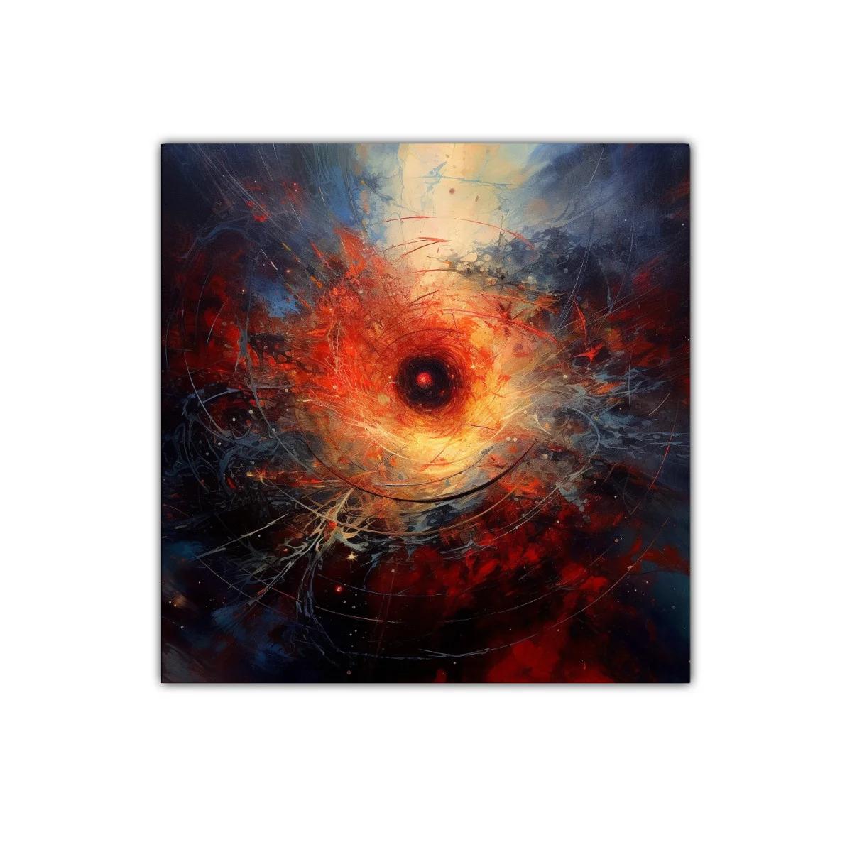 Explosión Cósmica con Tonos Intensos y Vibrantes