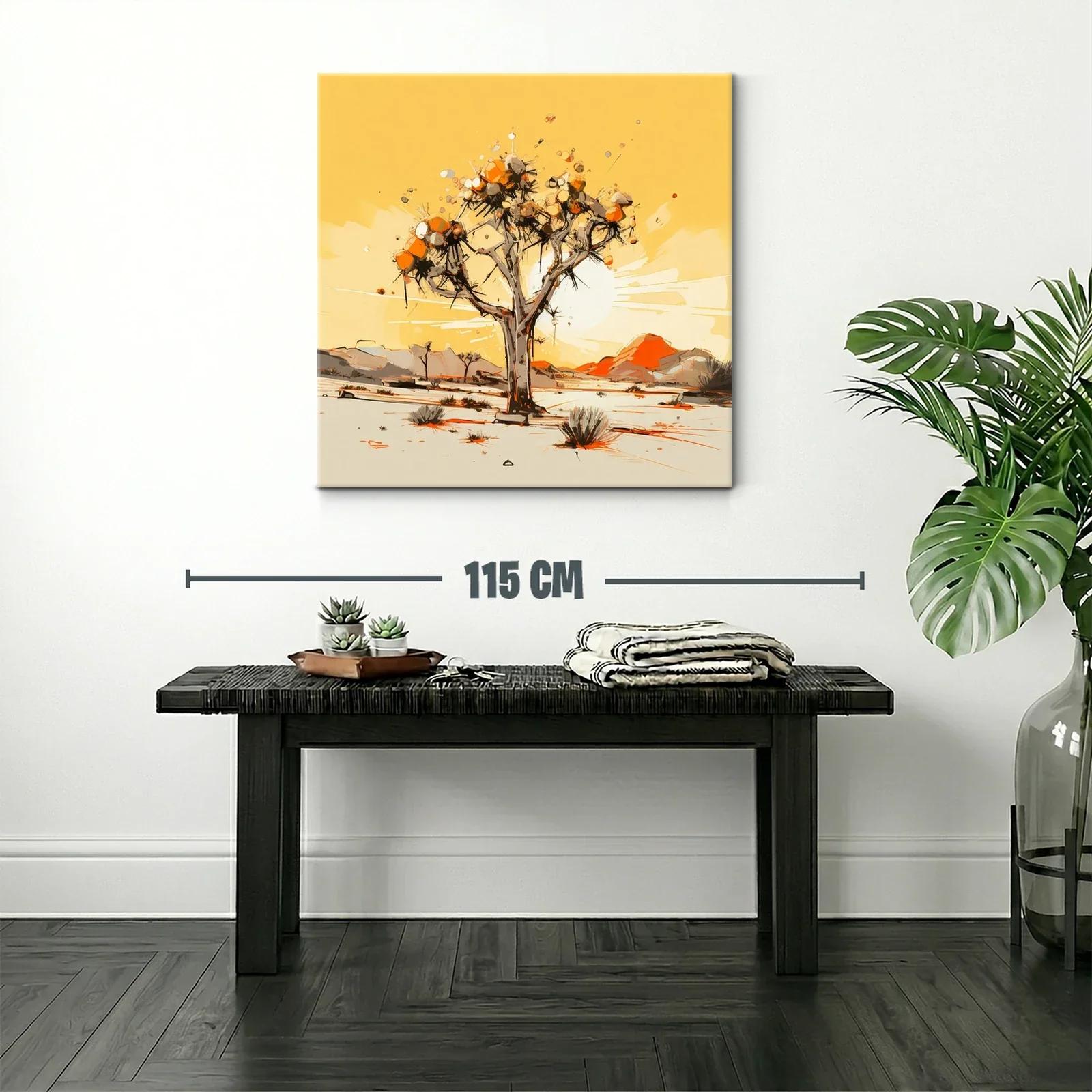 Cuadro Árbol en Paisaje Desértico con Tonos Cálidos — miniatura 2