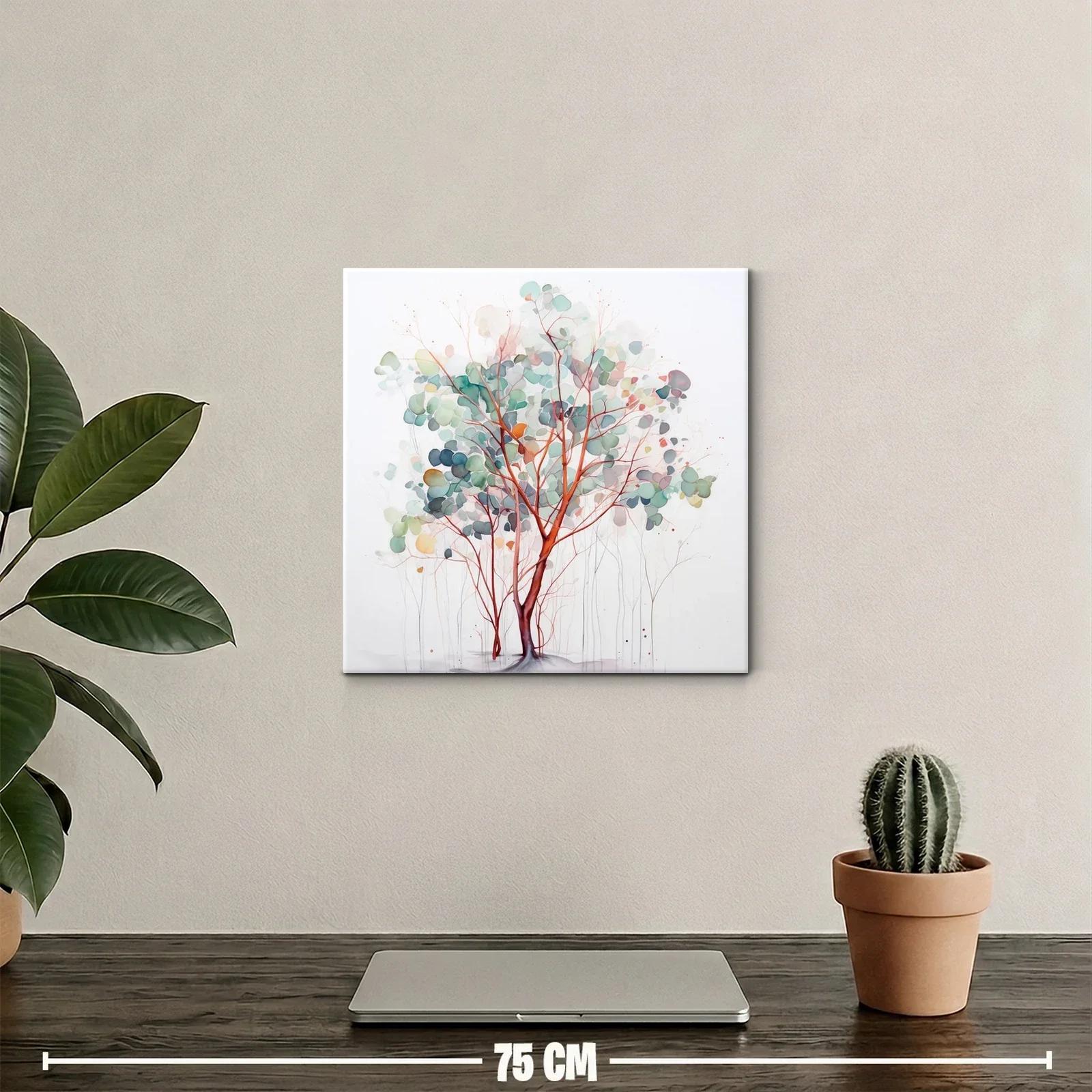Árbol abstracto de tonos suaves y ramas delicadas — miniatura 2