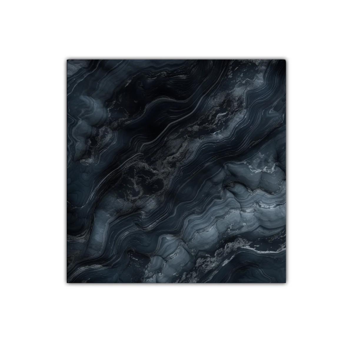 Cuadro abstracto en tonos oscuros con efecto mármol — imagen principal