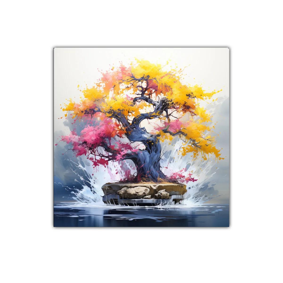 Árbol vibrante con follaje en tonos cálidos y vibrantes — imagen principal