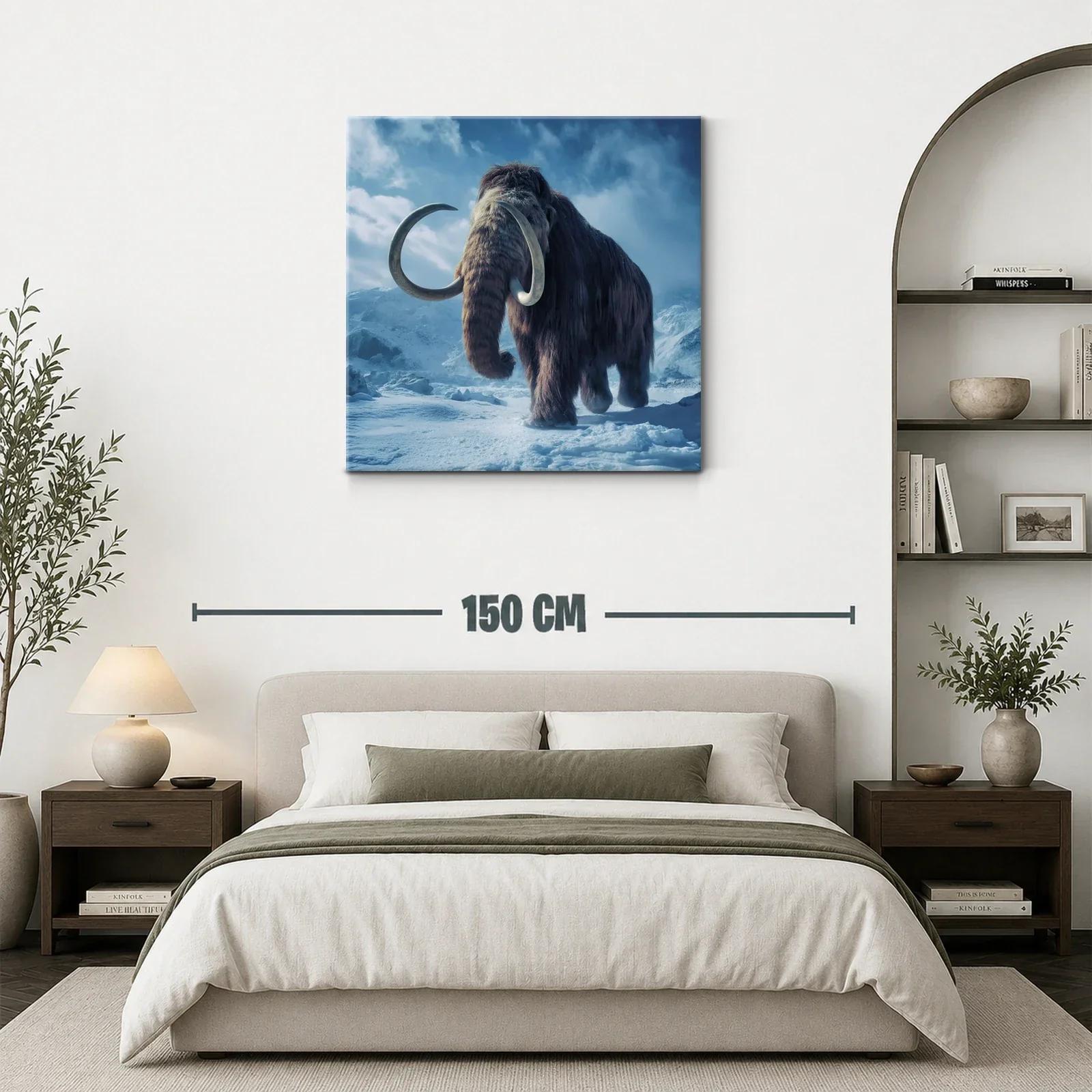 Imponente mamut en paisaje helado y nevado — miniatura 3