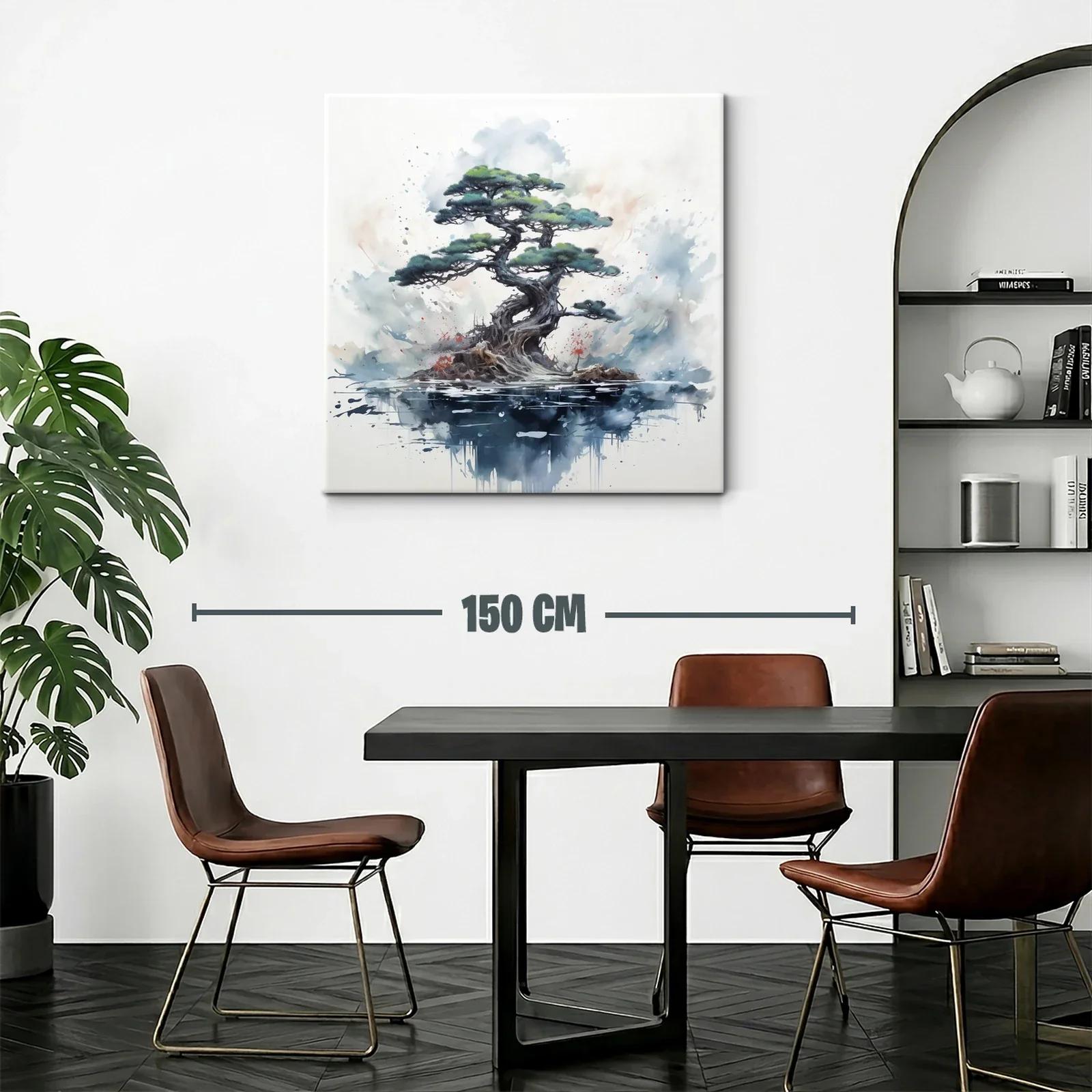Árbol bonsái en atmósfera acuática y serena — miniatura 2