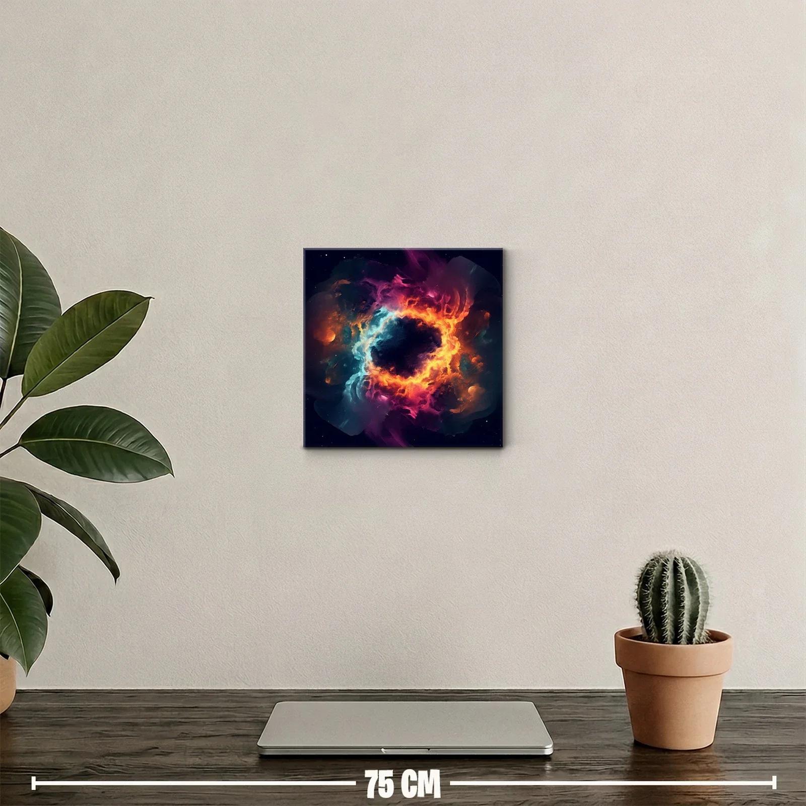 Explosión cósmica en tonos vibrantes para decoración única — miniatura 2