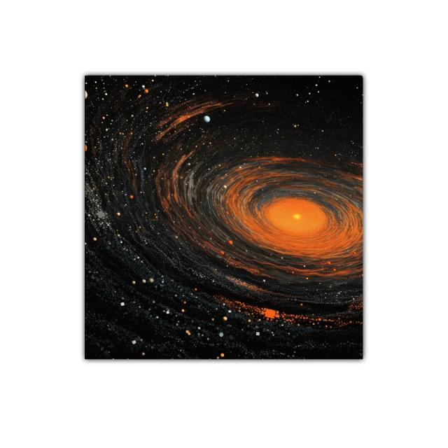 Galaxia Espiral con Luminiscencia Cálida