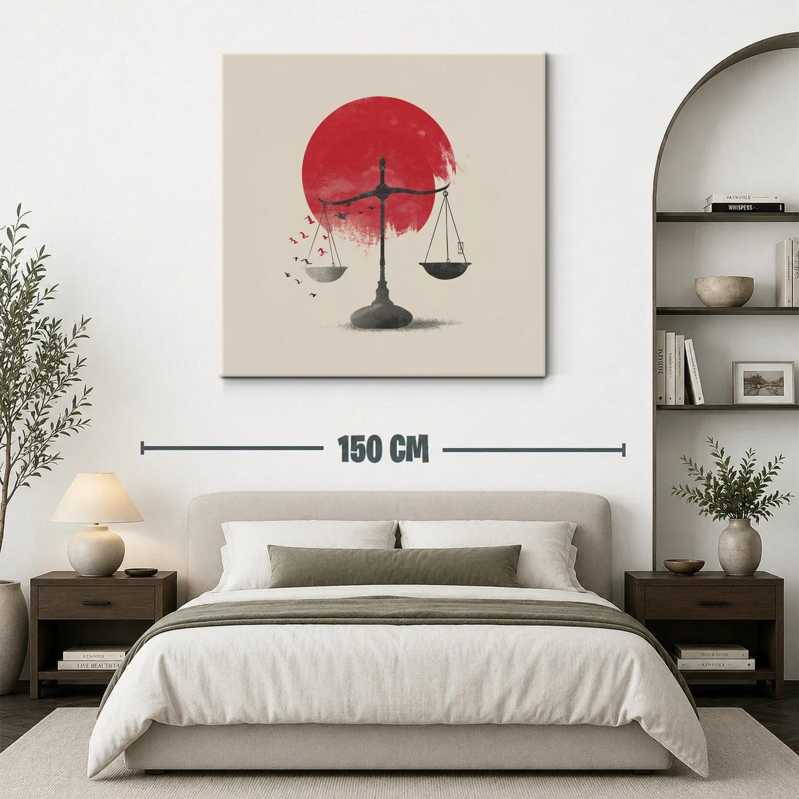 Equilibrio y libertad con contraste en rojo vibrante — miniatura 3